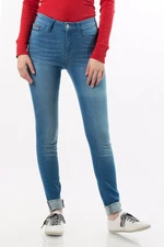 Tommy Jeans Rifle - Tommy Hilfiger HIGH RISE SKINNY SANTANA DYBBST modré