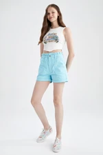 DEFACTO Cool Regular Fit 100% Cotton Shorts