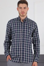 G718 DERBERRY MEN'S SHIRT-LACİVERT