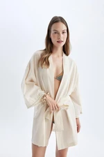 DEFACTO Fall In Love Regular Fit Cotton Kimono