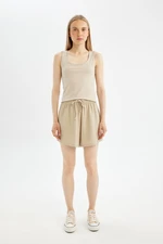 DEFACTO Cool Loose Fit Wrinkled Shorts