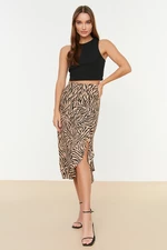 Trendyol Skirt - Brown - Midi