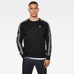 G-STAR Sweatshirt - Sport Heather Stripe r sw ls black