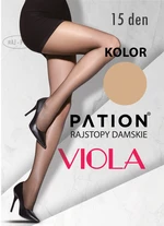 Raj-Pol Woman's Tights Pation Viola 15 DEN