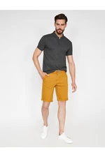 Koton Pocket Detailed Belted Slim Fit Shorts