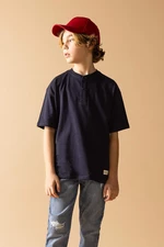 DEFACTO Boy Oversize Fit Collar Short Sleeve T-Shirt