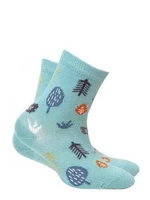 Gatta G34.01N Cottoline girls' socks patterned 27-32 turquoise 290