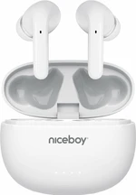 Niceboy HIVE Pins 3 ANC White Drahtlose In-Ear-Kopfhörer