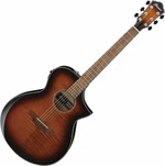 Ibanez AEWC400-AMS Amber Sunburst Chitară electro-acustică Jumbo