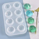 DIY Diamond Shape Resin Mold For UV Epoxy Pendant Silicone Mold Resin Jewlery Tools Resin Craft