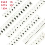 A 100pcs 1% 0603 0805 1206 SMD resistor 0R~10M 1/4W 82 15 220 330 ohm 9.1R 10R 11R 12R 13R 15R 16R 18R 20R 22R 24R 27R 30R 33R