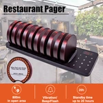 Wireless Calling Pagers System Restaurant Waiter Pager Call Customer Queue System Meal Extractor Queuing 10 Receivers for Cafe