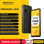 Ulefone Armor 12S Android 12 8GB+128GB Rugged Smartphone Helio G99 4G Mobile Phones 50MP 5180mAh Waterproof global version