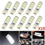 10x Xenon White T10 W5W 12-SMD 2835 LED Canbus Error Free Silica Light Bulbs Kit