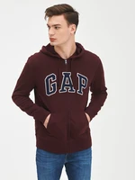 GAP Mikina na zip logo - Pánské