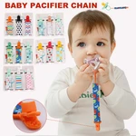 3pcs/set Baby Pacifier Clip Cute Pacifier Chain Dummy Clip Nipple Holder Cartoon Print Anti-lost Pacifier Clips Baby Items