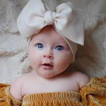 Baby Large Bow Girls Headband Big Bowknot Headwrap Kids Bow for Hair Cotton Wide Head Turban Infant Newborn Headbands