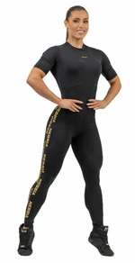 Nebbia Workout Jumpsuit INTENSE Focus Black/Gold L Pantaloni fitness