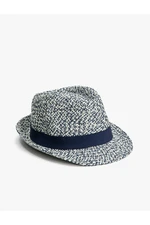 Koton Straw Fedora Hat with Band Detail