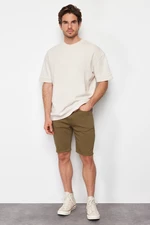 Trendyol Khaki Regular Fit Stretchy fabric Denim Jeans Shorts