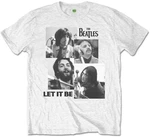 The Beatles Tricou Let it Be White M