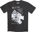 Sex Pistols Maglietta Manchester Flyer Stone Wash Unisex Charcoal Grey M