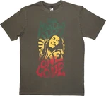 Bob Marley T-Shirt One Love Gradient Stone Wash Unisex Green XL