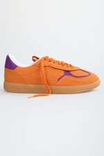 Shoeberry Women's Alohant Orange Nubuck Casual Sports Sneaker