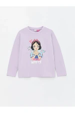 LC Waikiki LCW Kids Crew Neck Cotton Princess Printed Long Sleeve Girls' T-Shirt