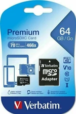 Verbatim SDXC 64GB micro Premium Micro SDXC 64 GB Pamäťová karta