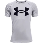 Boys' T-shirt Under Armour Tech Big Logo SS - light grey