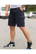 S2999 DEWBERRY CARGO POCKET MENS SHORT-NAVY BLUE