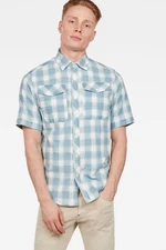 Shirt - G-STAR Bristum Utitility Straight Shirt - Light Blue-White