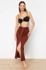 Trendyol Brown Maxi Woven Skirt