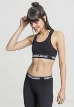 Women's bra with logo black