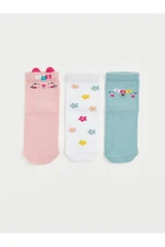 LC Waikiki Printed Baby Girl Sock Socks 3-Piece