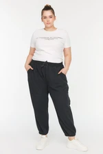 Spodnie dresowe z dzianiny Trendyol Curve Anthracite Thin Jogger