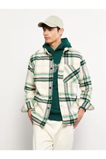 LC Waikiki Men's Casual Fit Long Sleeve Plaid Plaid Lumberjack Shirt Jacket