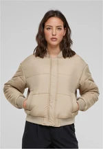 Women's bomber jacket Puffer Blouson beige