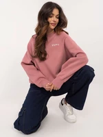 Dark pink insulated sweatshirt without hood SUBLEVEL