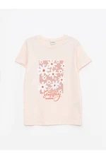 LC Waikiki Crew Neck Printed Short Sleeve Girl's T-Shirt