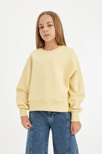 DEFACTO Girl Relax Fit Crew Neck Printed Sweatshirt