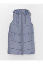 LC Waikiki Women's Hooded Plain Puffer Vest