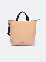 Women's eco leather handbag Big Star Beige