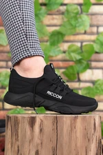 Riccon Unisex Black Sneakers 0012072