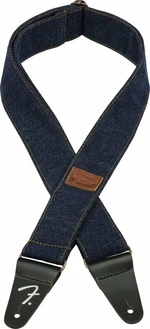 Fender Wrangler Logo Denim Strap Curea de chitară Dark Indigo