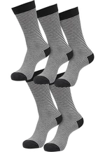 Fine Stripe 5-Pack socks black/white