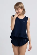 LaLupa Woman's Top LA052 Navy Blue