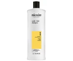 Čistiaci šampón pre mierne rednúce prírodné vlasy Nioxin System 1 Scalp + Hair Shampoo - 1000 ml + darček zadarmo