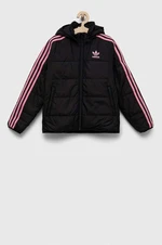 Dětská bunda adidas Originals černá barva